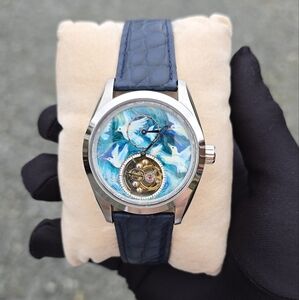 Custom Tourbillon Watch 38mm Dial